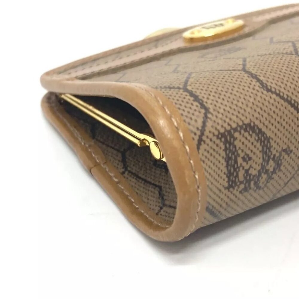 Dior Kisslock coin purse case coin purse Leather Brown/GoldHardware - Picture 14 of 15